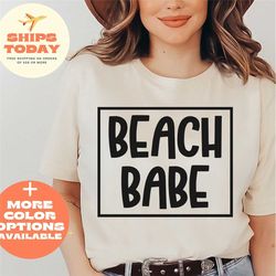 beach babe shirt, summer shirt, beach shirt, beach babe retro summer shirt, beach summer vacation shirt, matching vacati