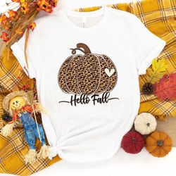 hello fall shirt, fall love shirt, pumpkin shirt, fall season pumpkin shirt, hello fall pumpkin shirt, fall vibes shirt,