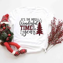 its the most wonderful time of the year shirt, merry christmas santa joyful believe mistletoe blessing friends snow noel