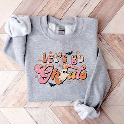 lets go ghouls shirt, halloween shirt,retro fall tee,2022 halloween sweatshirt, ghost shirt,spooky season tee