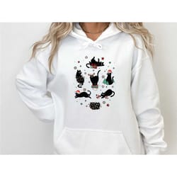 cat christmas hoodie, cat lover gift, cat lovers hoodie, cat mum gift, funny cat hoodie, cute cat hoodie, cat mom hoodi