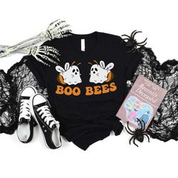 boo bees shirt, boo bee halloween shirt, halloween boo shirt, ghost bee halloween shirt, funny halloween tee for women,