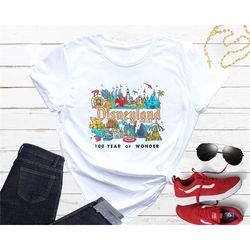disneyland 100 years of wonder shirt, vintage disneyland shirt, walt disney world shirt, disneyland resort shirt, disney