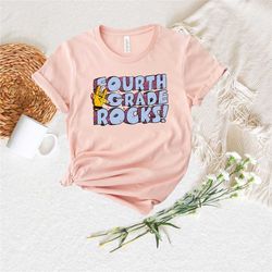 fourth grade rocks shirt, 4th grade shirt, fourth grade kids shirt, fourth grade teacher, back to school shirt, hello 4t