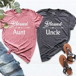 blessed aunt shirt, blessed uncle shirt, best auntie shirt, gift for uncle, aunt shirt, uncle shirt