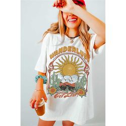 wanderlust shirt comfort colors vintage western desert adventure tee get lost boho hippie clothes psychedelic festival o