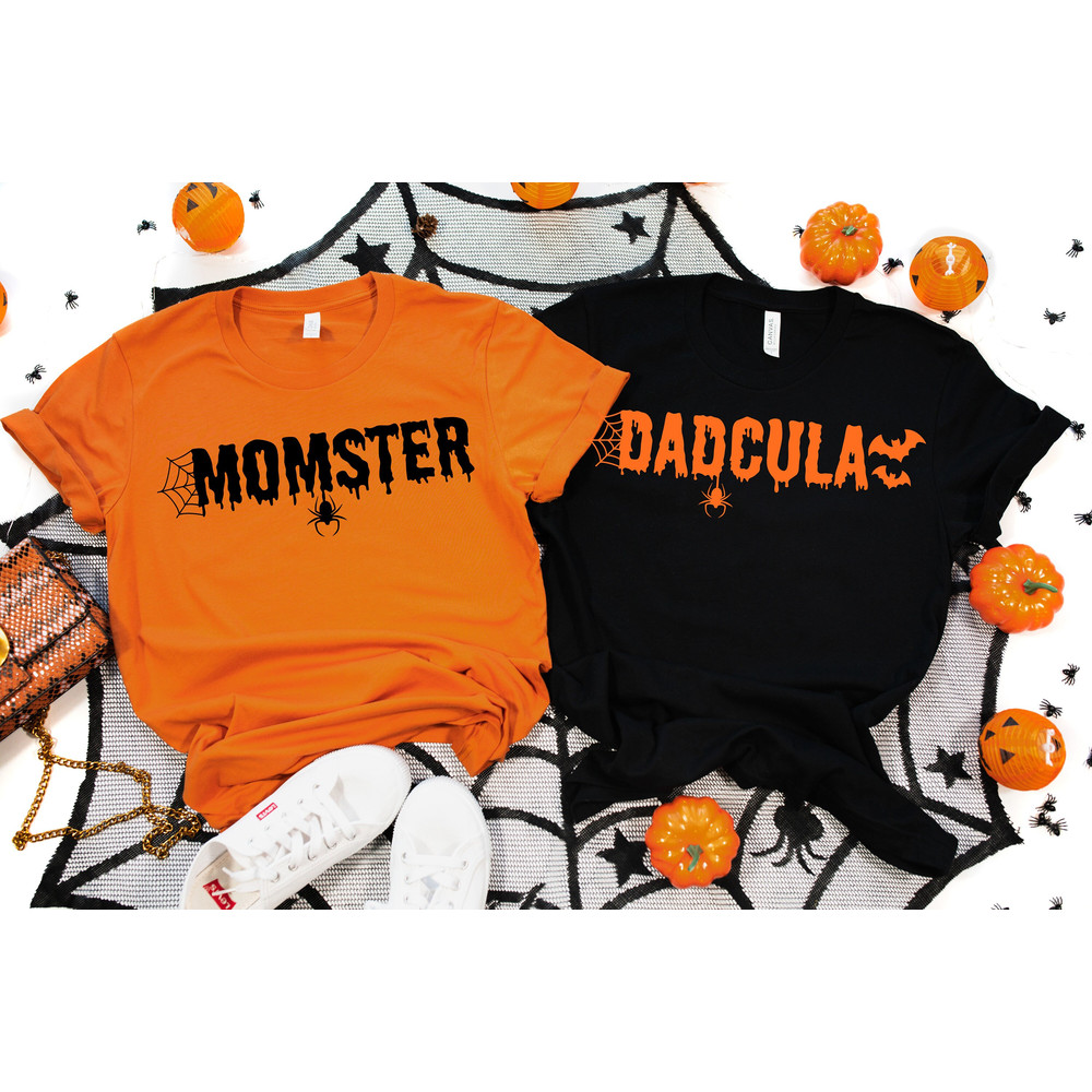 Momster and Dadcula Matching Halloween Shirts, Couples Halloween Shirts, Momster Shirt, Dadcula Shirt, Mom Halloween Shirt,Dad Halloween Tee.jpg