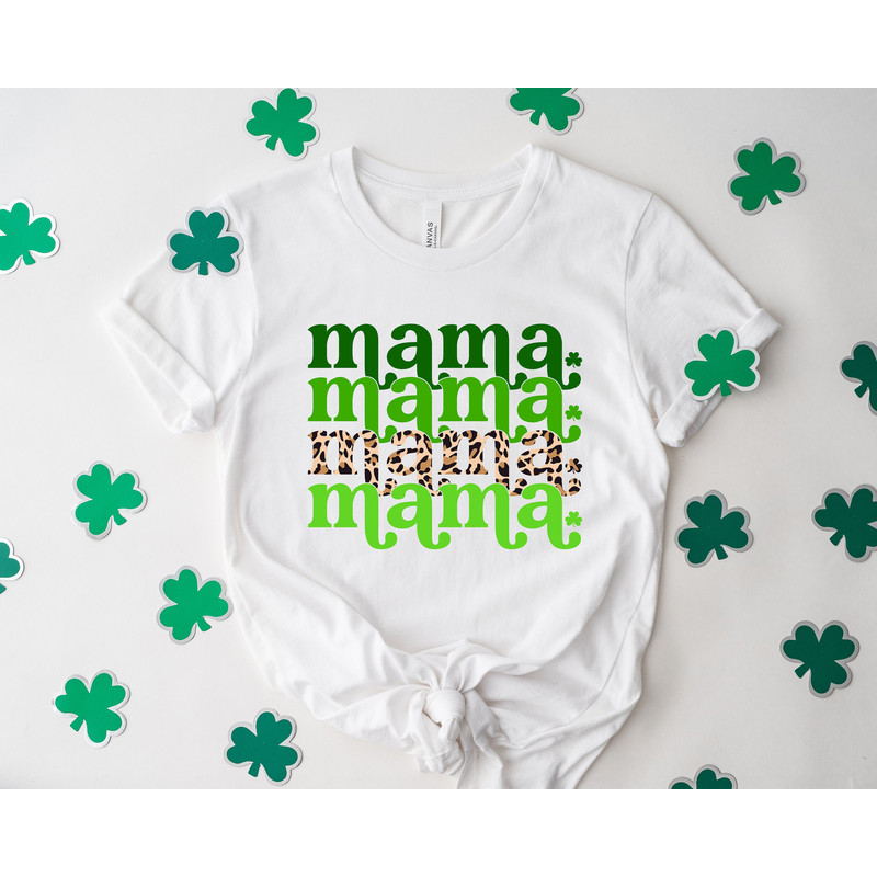 One Lucky Mama Shirt, Women's St Patty's Shirt, St Patrick's Day Shirt, St Patty's Mom Shirt, Mother's Day Gift, Gift For Mom, Gift For Wife.jpg