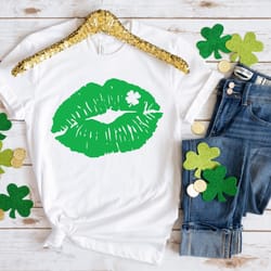patrick day lips shirt, st patricks day shirt, st patricks shirt, lucky lips shirt, patricks lips shirt, leopard lips sh