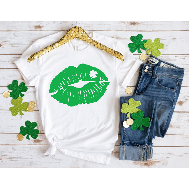 Patrick Day Lips Shirt, St Patricks Day Shirt, St Patricks Shirt, Lucky Lips Shirt, Patricks Lips Shirt, Leopard Lips Shirt.jpg
