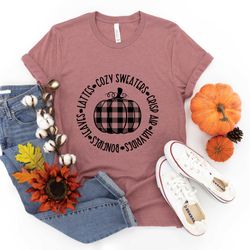 plaid pumpkin shirt,funny thanksgiving shirt,hey there pumpkin shortfall shirt,thanksgiving family shirts, thanksgiving