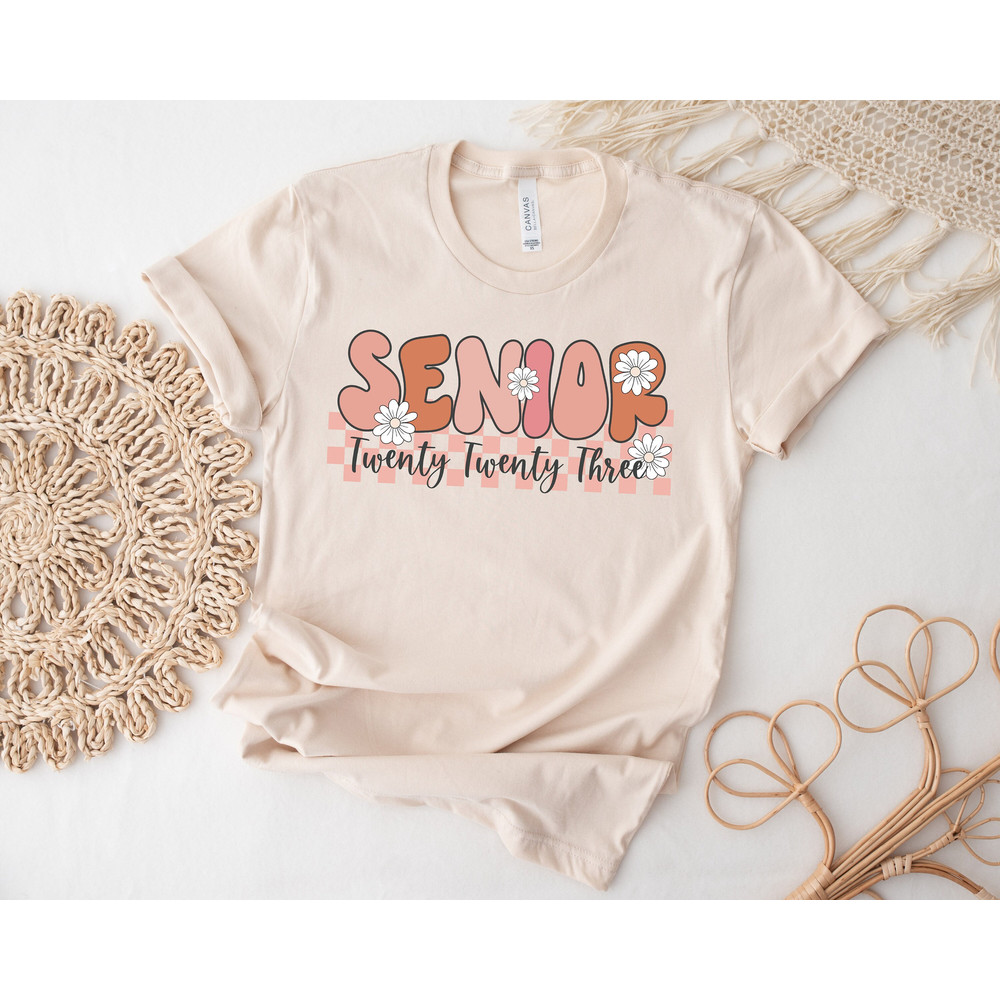 Senior 2023 Shirt, Senior 2023 Floral Shirt, Senior Shirt, Graduation Shirt, Graduation 2023 Flower Shirt, Class Of 2023 Shirt, School Shirt.jpg