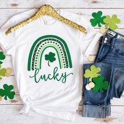 st. patricks day lucky rainbow shirt,st. patricks day shirt,shamrock lucky lips,four leaf clover,shamrock shirts,patrick