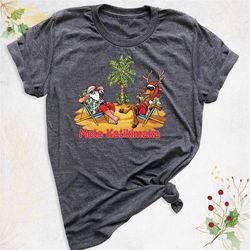 funny christmas hawaiian santa reindeer shirt,mele kalikimaka shirt, tropical christmas shirt, hawaii christmas shirt, b