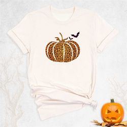 women fall pumpkin shirt, leopard pumpkin shirt, pumpkin season shirt, autumn shirt, pumpkin harvest shirt,thanksgiving