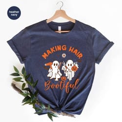 halloween hairdresser t-shirt, halloween hairstylist gift, hair stylist outfit, pumpkin sweatshirt, funny ghost t-shirt,