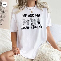 cute gardener t shirts, plant t-shirt, cactus tshirt, succulent graphic tees, gift for her, funny gardening clothing, wo