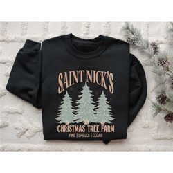 farm fresh trees christmas sweatshirt, christmas tree hoodie, cut & carry sweatshirt, pine cedar christmas sweatshirt, c