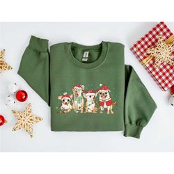 chihuahua christmas sweatshirt, happy dog year shirt, dogs sweatshirt, merry woofmas shirt, funny christmas dog shirt, c