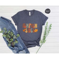 pumpkin spice women's fall tshirt, autumn shirt, hello fall shirt, thanksgiving tee, cute fall shirts, fall graphic t-sh