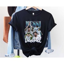lionel messi shirt, world cup 2022, football player, rap hip hop 90s t shirt, unisex size t-shirt, messi shirt