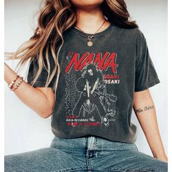 unisex osaki nana t-shirt, vintage hachi & black stones tee, ai yazawa unisex top, nana osaki graphic shirt, celebrating