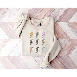 lightning bolt sweatshirt, leopard lightning sweats, lightning hoodie, lightning leopard zebra cheetah, lightning bolt s