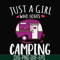 CMP007-just a woman who loves camping svg, png, dxf, eps digital file CMP007.jpg