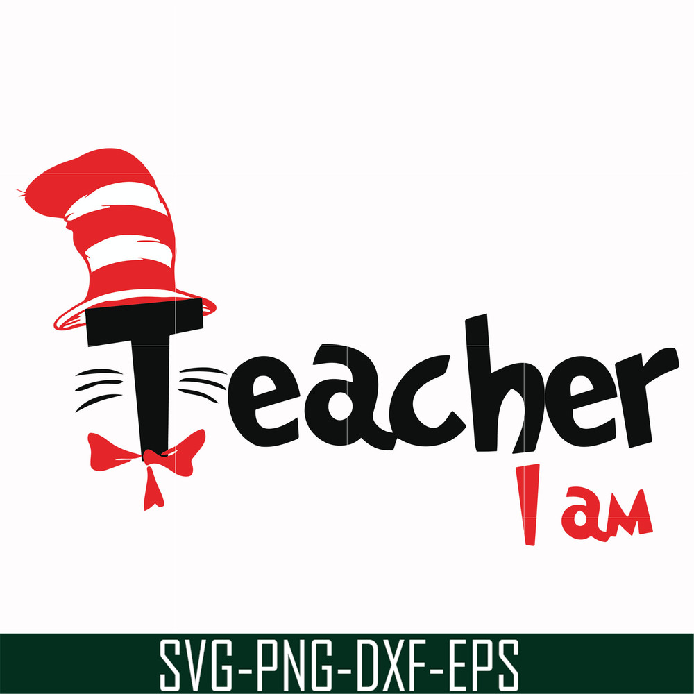 DR00061-Teacher I am svg, png, dxf, eps file DR00061.jpg