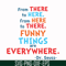 DR00098-From there to here from here to there funny things are everywhere svg, png, dxf, eps file DR00098.jpg