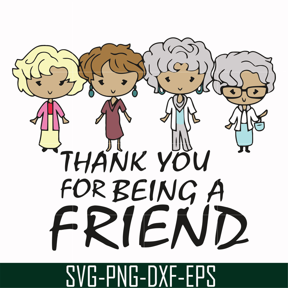 FN0001001-Thank you for being a friend svg, png, dxf, eps file FN0001001.jpg