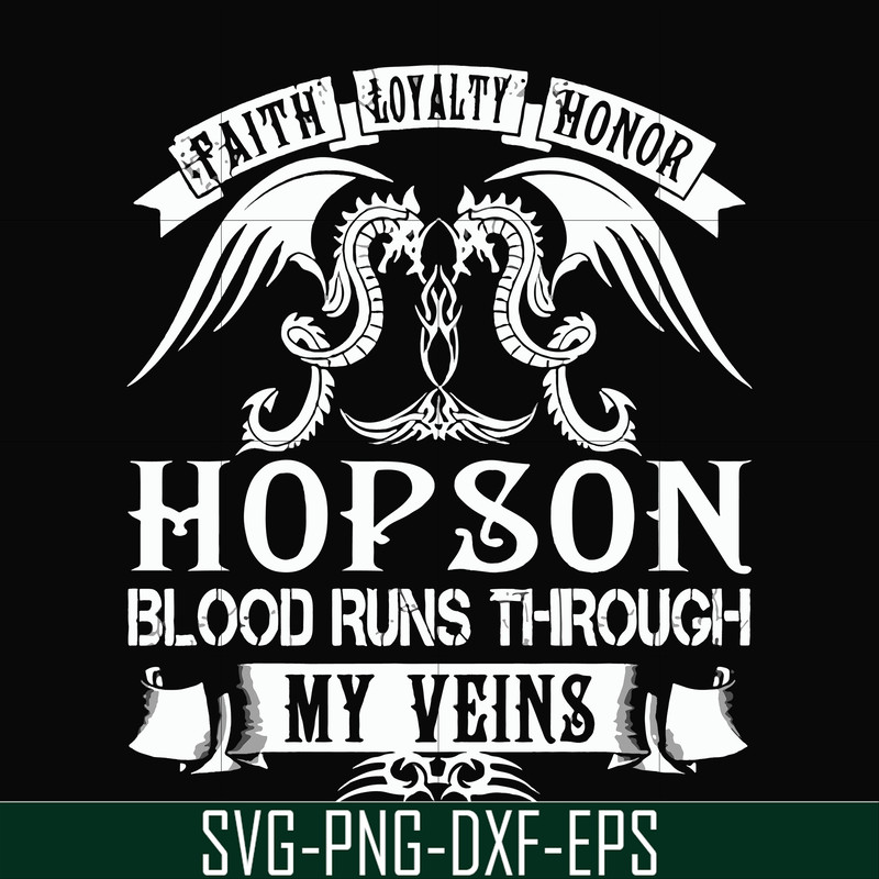FN000201-Hopson blood runs through my veins svg, png, dxf, eps file FN000201.jpg