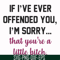 FN000506-If I've ever offended you I'm sorry that you're a little bitch svg, png, dxf, eps file FN000506.jpg
