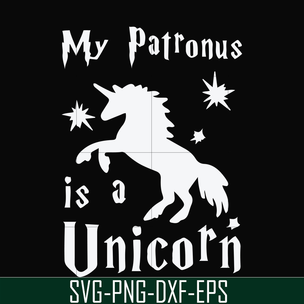 FN000568-My patronus is a Unicorn svg, png, dxf, eps file FN000568.jpg