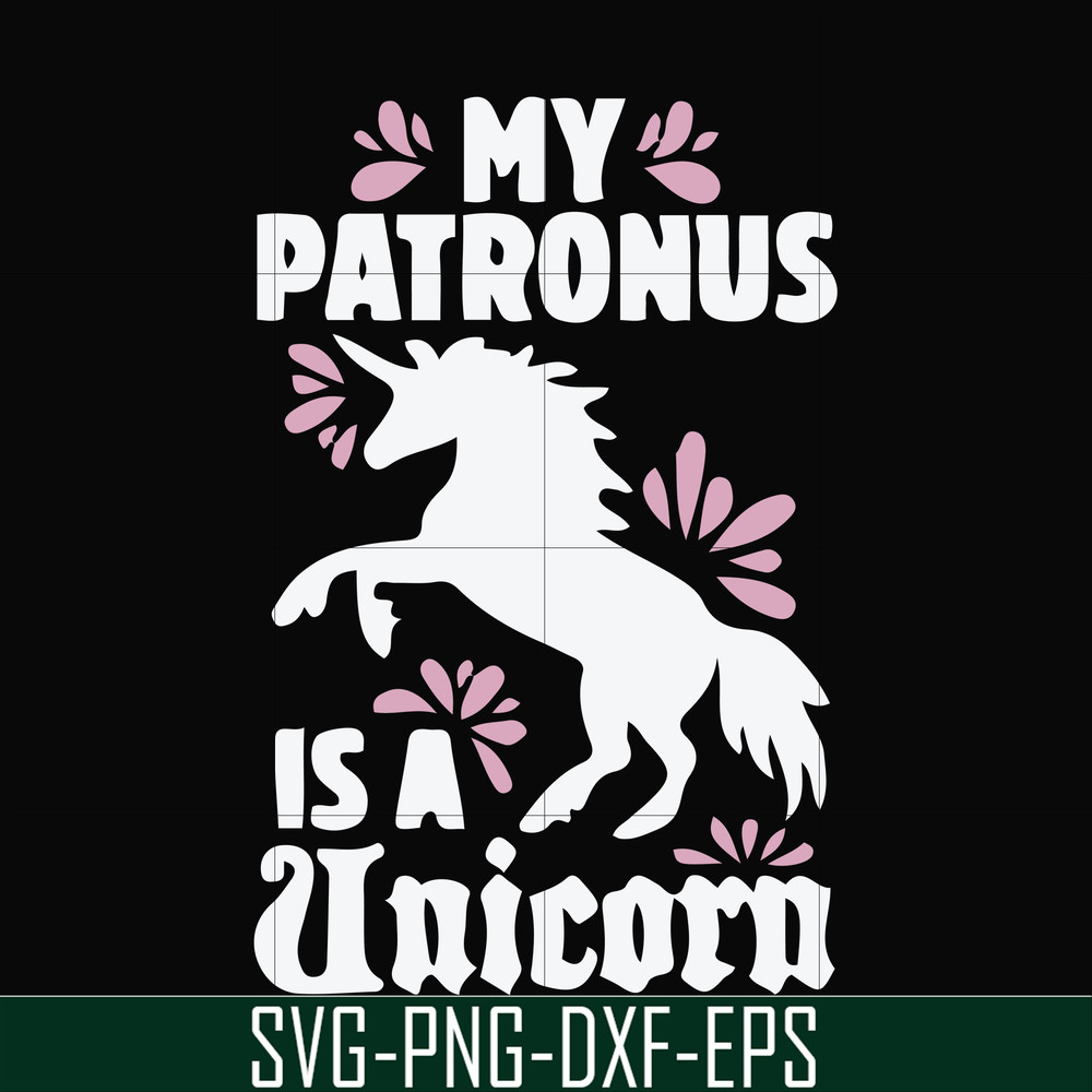 FN000569-My patronus is a Unicorn svg, png, dxf, eps file FN000569.jpg