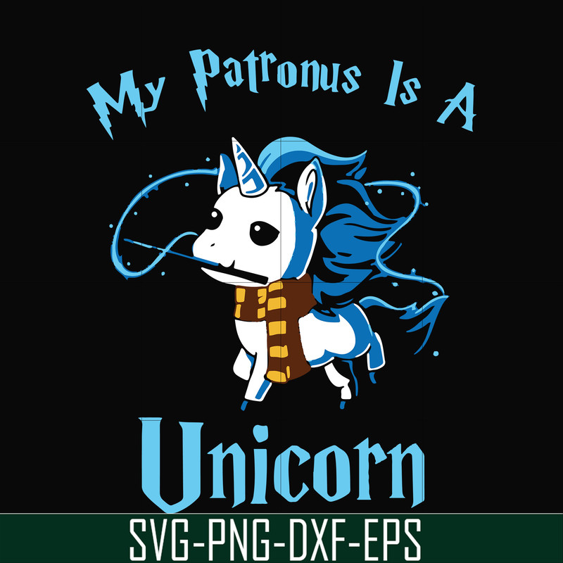 FN000571-My patronus is a Unicorn svg, png, dxf, eps file FN000571.jpg