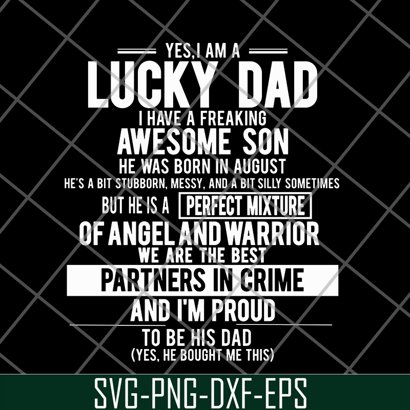 FTD28052122-yes, i'm a lucky dad svg, png, dxf, eps digital file FTD28052122.jpg
