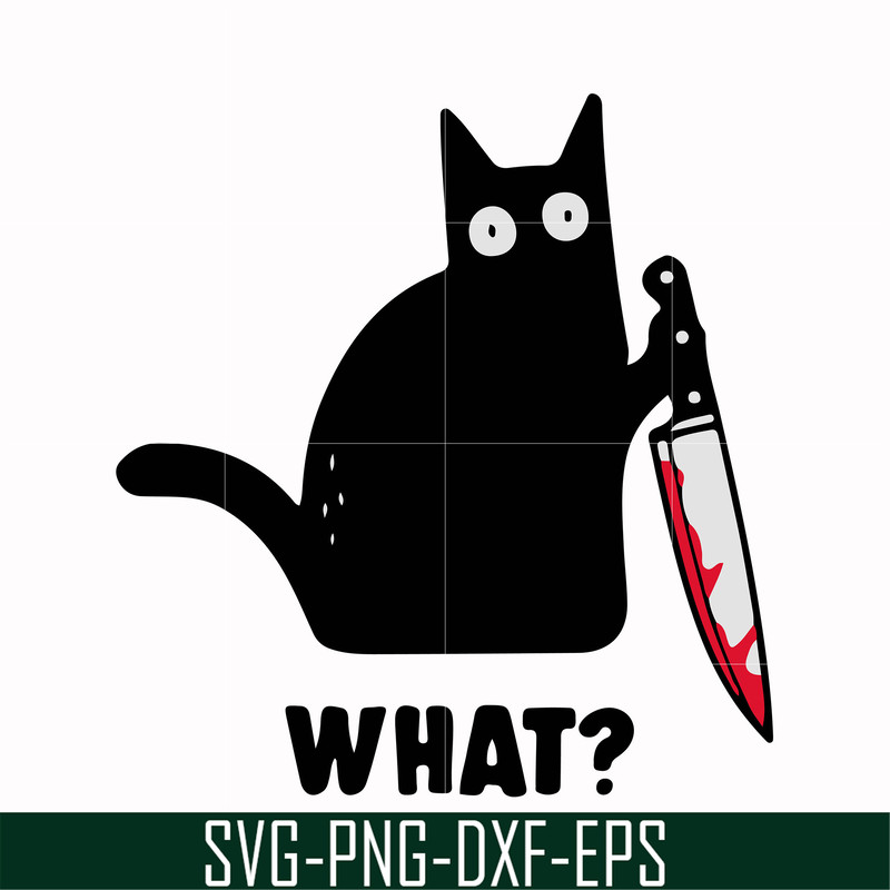 HLW0108-cat with knife svg, png, dxf, eps digital file HLW0108.jpg