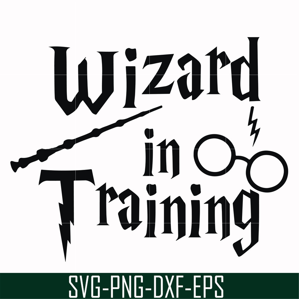 HRPT0001-Wizard in training svg, png, dxf, eps file HRPT0001.jpg