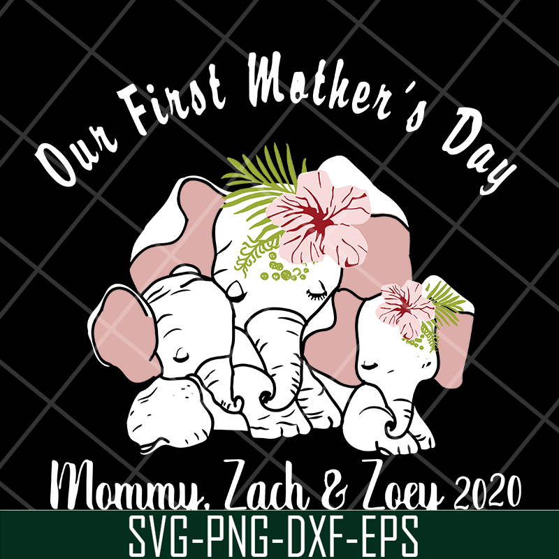 MTD04042106-Our first mother's day svg, Mother's day svg, eps, png, dxf digital file MTD04042106.jpg