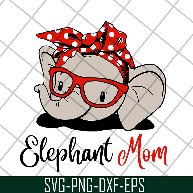 MTD04042114-Elephant Mom svg, Mother's day svg, eps, png, dxf digital file MTD04042114.jpg