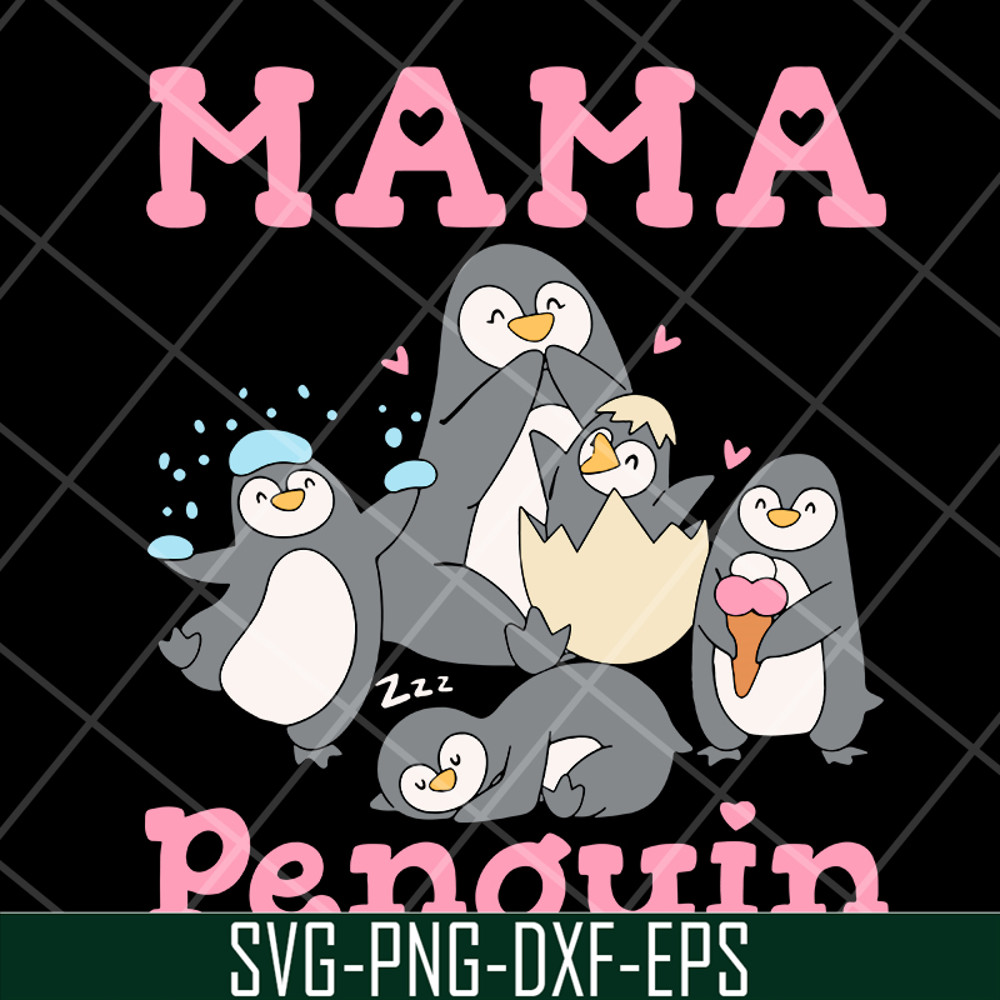 MTD13042131-Mama penguin svg, Mother's day svg, eps, png, dxf digital file MTD13042131.jpg