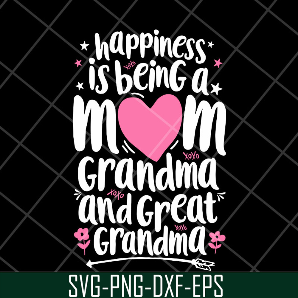 MTD23042107-Happiness mom svg, Mother's day svg, eps, png, dxf digital file MTD23042107.jpg