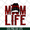 MTD23042140-Red plaid messy hair bun mom life svg, Mother's day svg, eps, png, dxf digital file MTD23042140.jpg