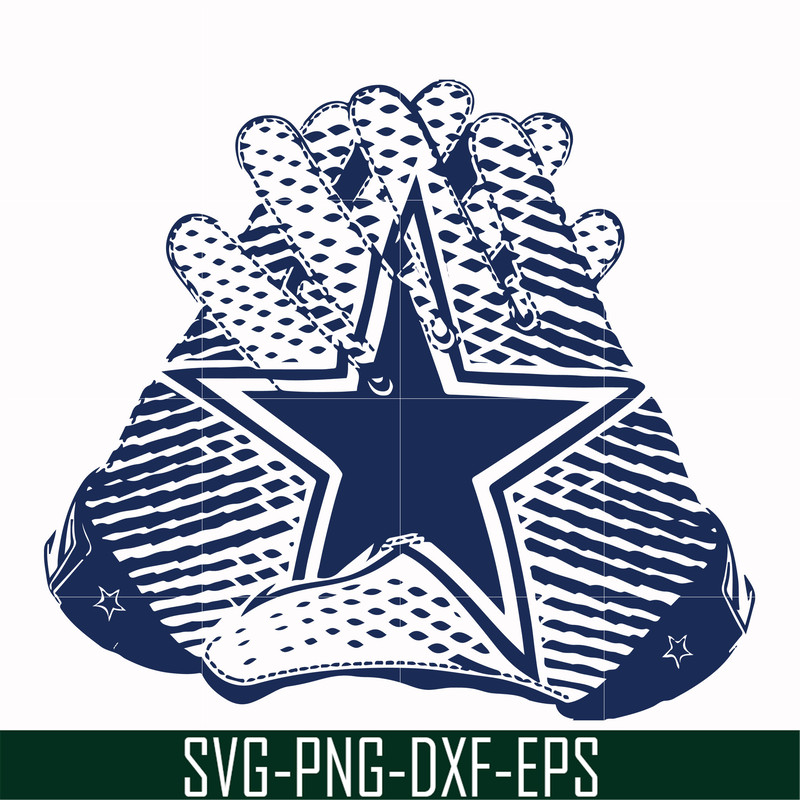 NFL0000204-Cowboys gloves, svg, png, dxf, eps file NFL0000204.jpg