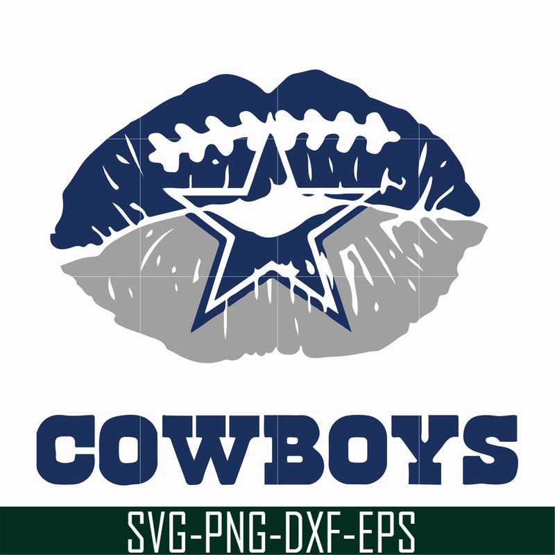 NFL0000205-Cowboys lips, svg, png, dxf, eps file NFL0000205.jpg
