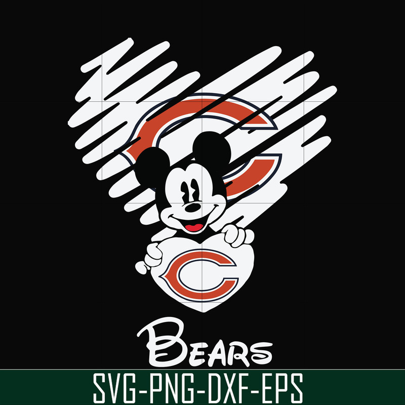 NNFL0047-Bears heart svg, png, dxf, eps digital file NNFL0047.jpg