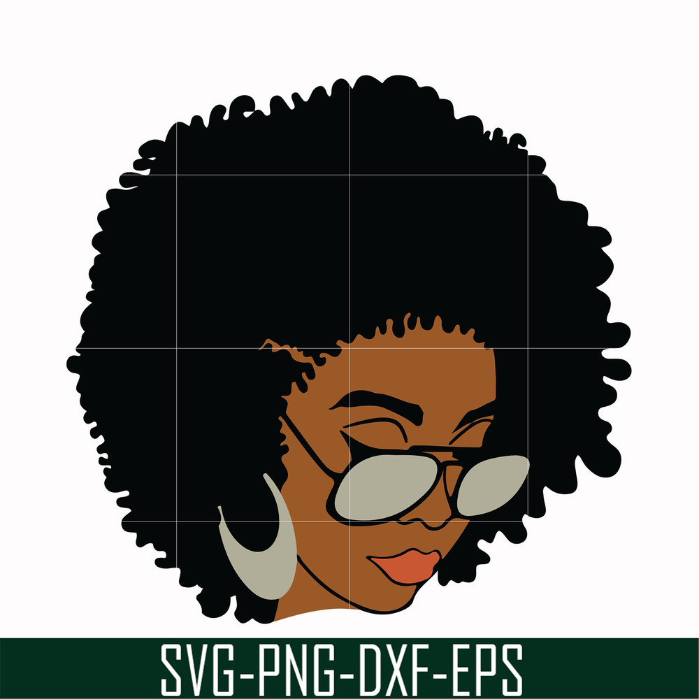 OTH00014-Unbothered Black Girl Svg, Afro Woman Svg, African American Woman svg, png, dxf, eps file OTH00014.jpg