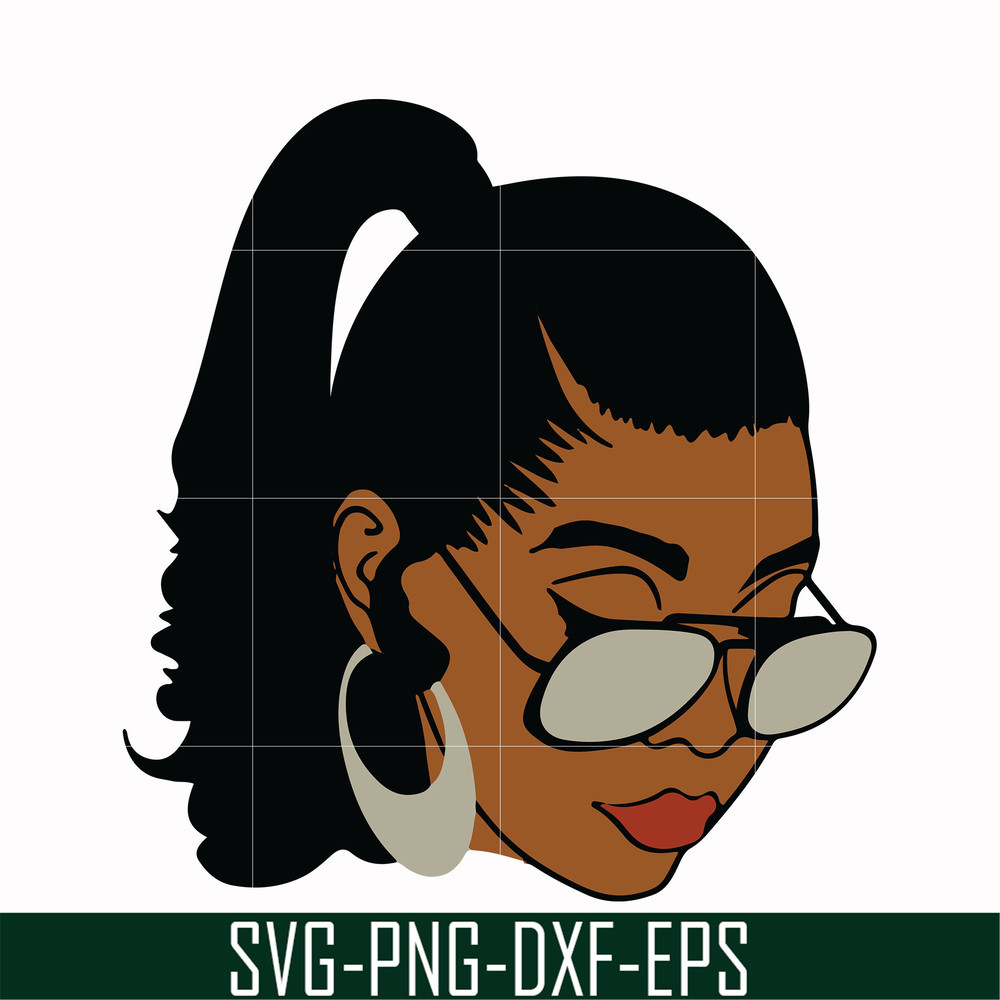 OTH00015-Unbothered Black Girl Svg, Afro Woman Svg, African American Woman svg, png, dxf, eps file OTH00015.jpg