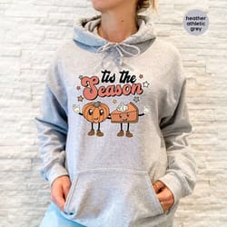 thanksgiving dinner hoodies, thankful sweatshirt, pumpkin pie long sleeve shirt, autumn hoodie, fall outfits, thanksgivi